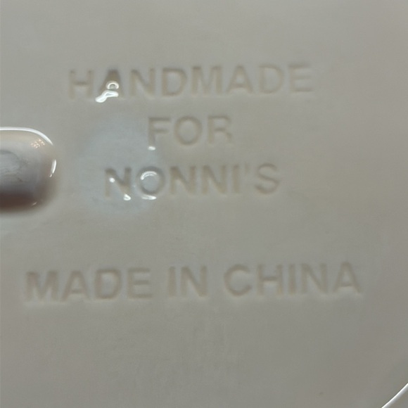 Biscotti Ceramic Cookie Jar Handmade for Nonni’s Floral Painted Ceramic w/Lid - Picture 5 of 15